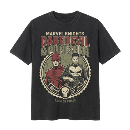 Oversized Matt Murdock Comic Graphic Hells Kitchen Vigilante Retro Vintage Streetwear Unisex TShirt