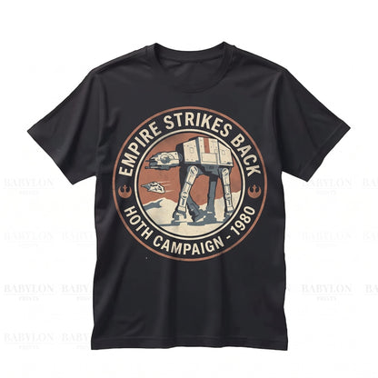 Vintage 1980 SciVintage Retro Empire Strikes Back AT-AT Walker Hoth Ice Planet Sci-Fi Film Fan Gift Unisex TShirt