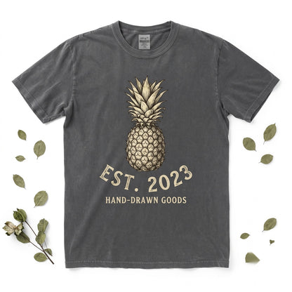 Pineapple Graphic Unisex Cotton Summer Apparel Beach Top TShirt