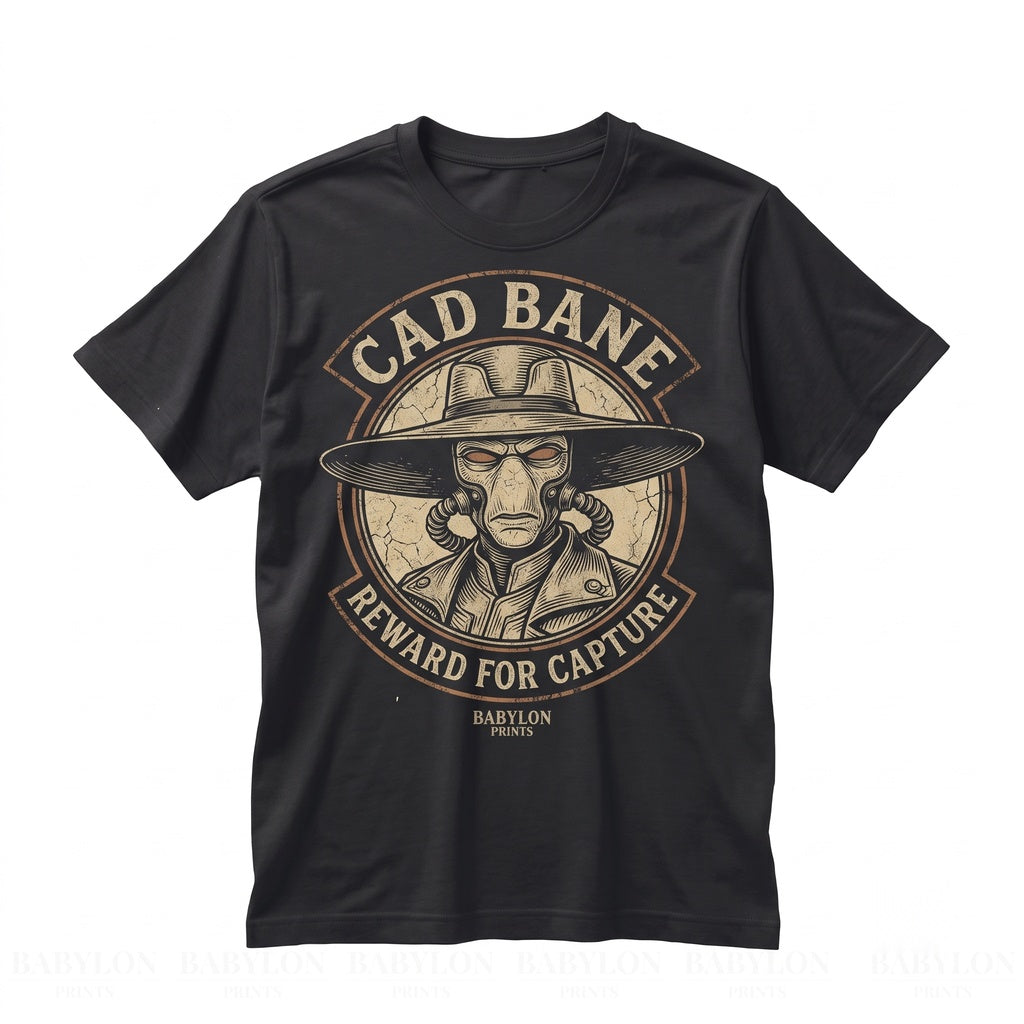 Vintage Cad Bane Galactic Bounty Hunter Sci-Fi Western Graphic Apparel Gift Unisex TShirt