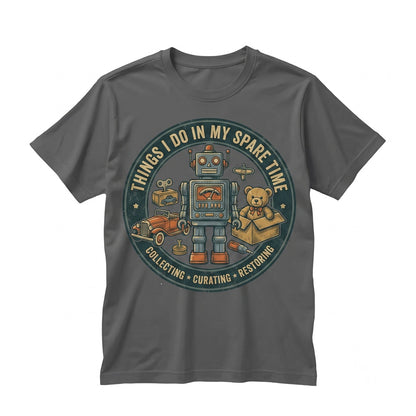 Retro Toy Collector Hobbyist Graphic Robot Car Illustration Unisex TShirt