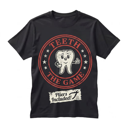 Funny Teeth Widows Board Game Graphic Humorous Tabletop Gamer Vintage Apparel Unisex TShirt