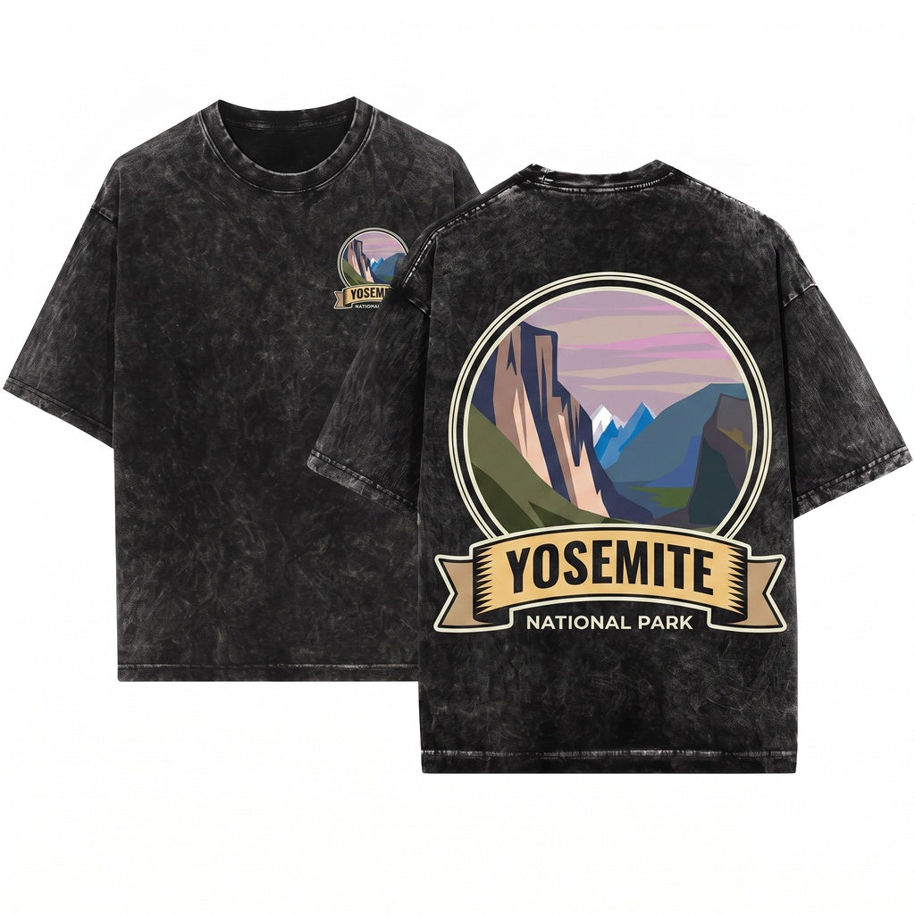 Yosemite National Park US Vintage California Lover Gifts Camping Hiking Travel Outdoors Souvenirs Birthday Present Unisex Wash