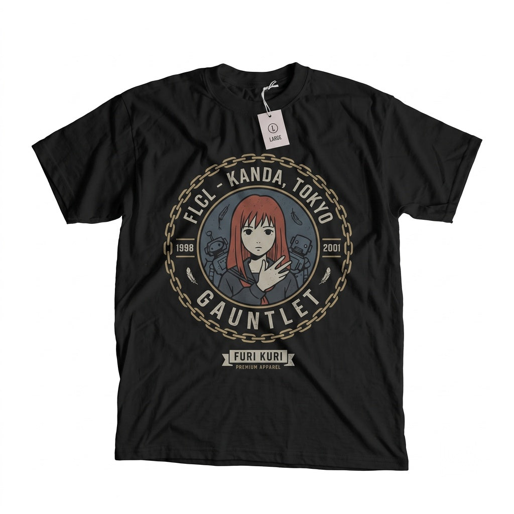 Haruko Haruhara Vintage Fooly Cooly Graphic Retro Anime Cotton Unisex TShirt