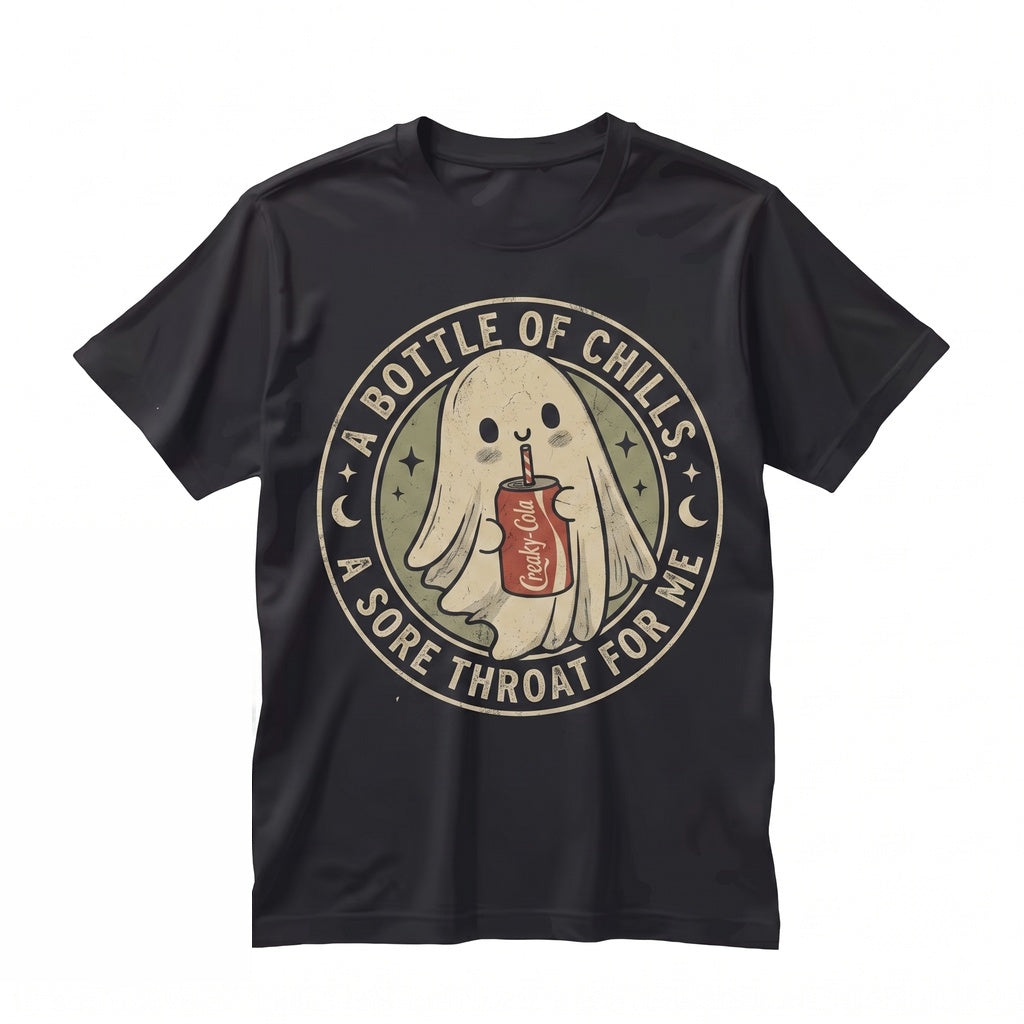 Funny Halloween Ghost I Need Soda Cute Spooky Cola Lover Graphic Custom Vintage Unisex TShirt