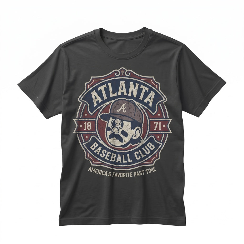 Vintage Atlanta Baseball Retro ATL Game Day Fan Apparel Unisex TShirt