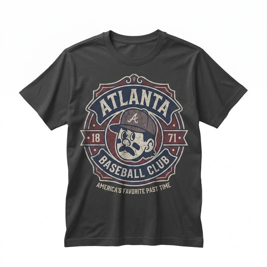 Vintage Atlanta Baseball Retro ATL Game Day Fan Apparel Unisex TShirt