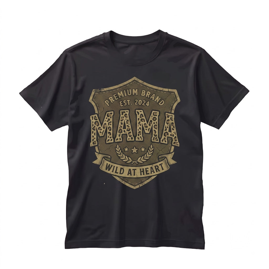 Retro Leopard Cheetah Print Feral Animal Mom Mothers Day Mama Gift For Unisex TShirt