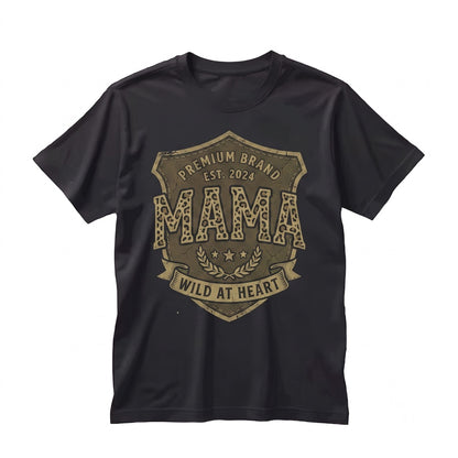 Retro Leopard Cheetah Print Feral Animal Mom Mothers Day Mama Gift For Unisex TShirt