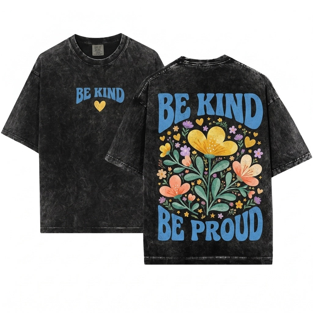 Kindness Message Graphic Positive Teacher Character Building School Staff Inspiration Gift Unisex Wash T-Shirt