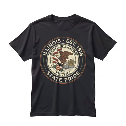 Illinois Football Game Day Vintage College Sports Apparel Unisex TShirt