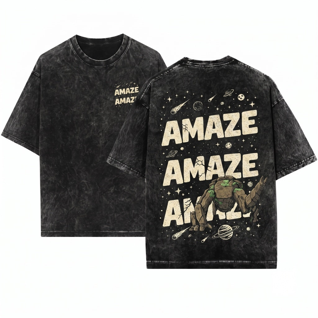 Amaze Rocky Alien Graphic Quote Project Hail Mary Sci-Fi Space Bookish Fans Unisex Wash T-Shirt