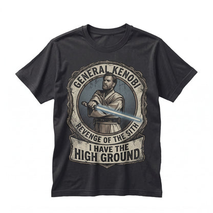 Vintage Obi Wan Kenobi Revenge of the Sith Retro Jedi Master May 4th Galaxy Edge Graphic Unisex TShirt