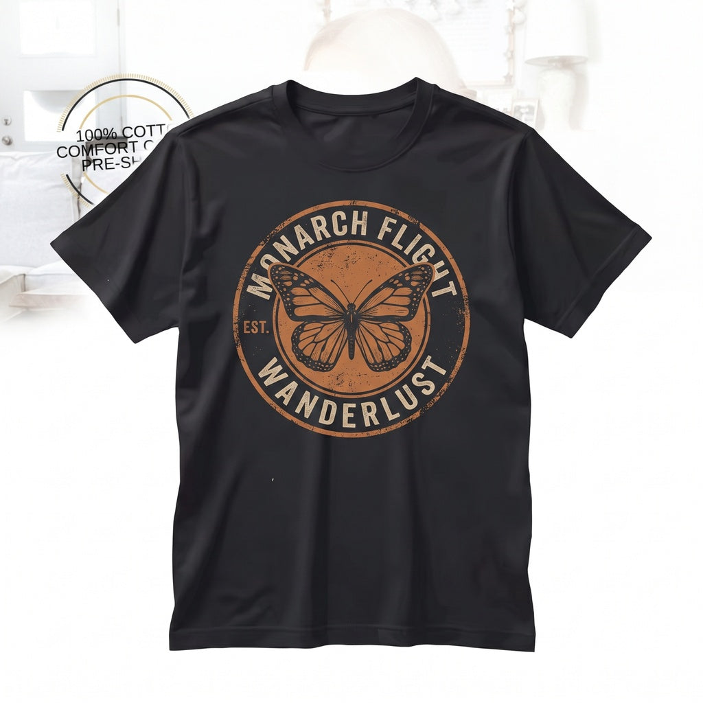 Embroidered Butterfly Minimalist Retro Top Unisex TShirt