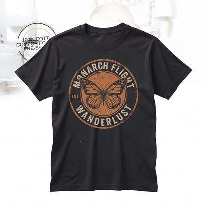 Embroidered Butterfly Minimalist Retro Top Unisex TShirt