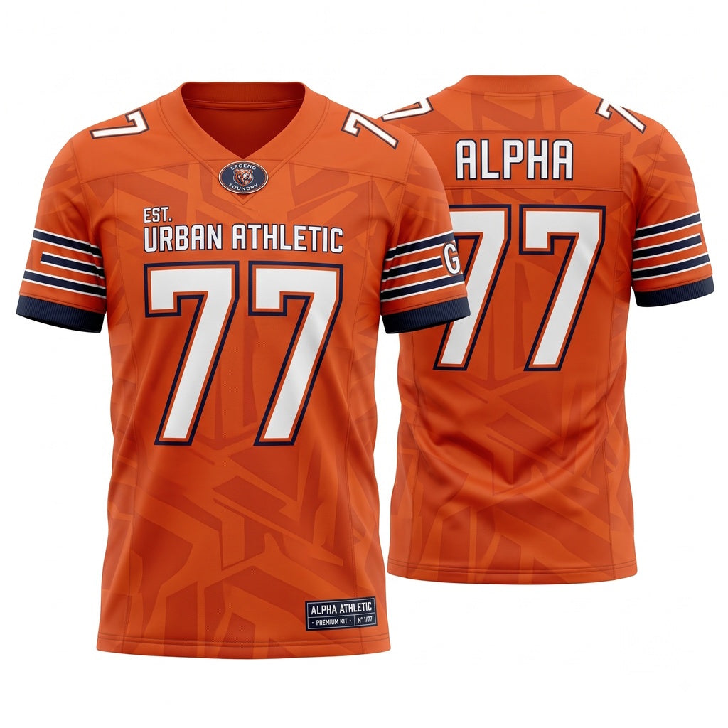 Unisex Football Fan Jersey - Breathable Mesh Stitched Athletic Game Day Shirt