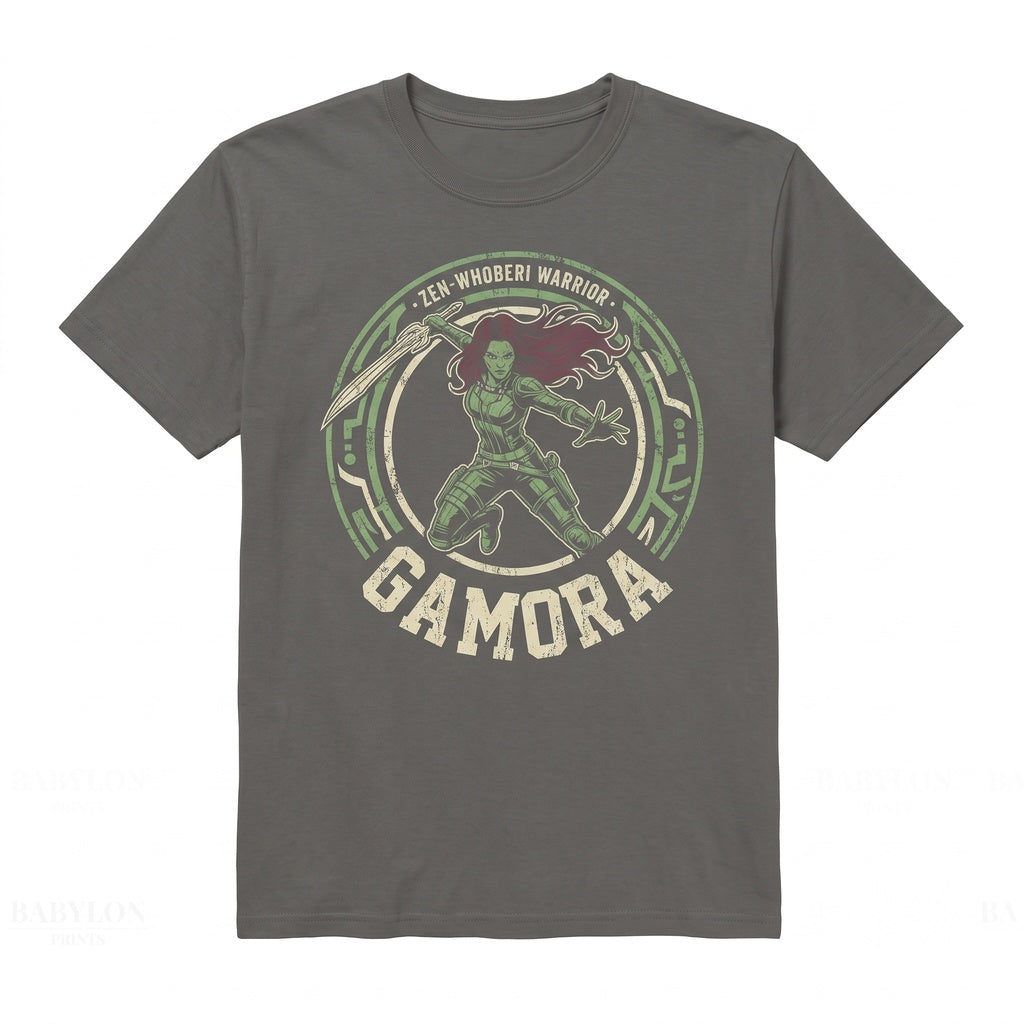 Vintage Gamora Retro Comic Graphic Superhero Sci-Fi Cotton Apparel Unisex TShirt