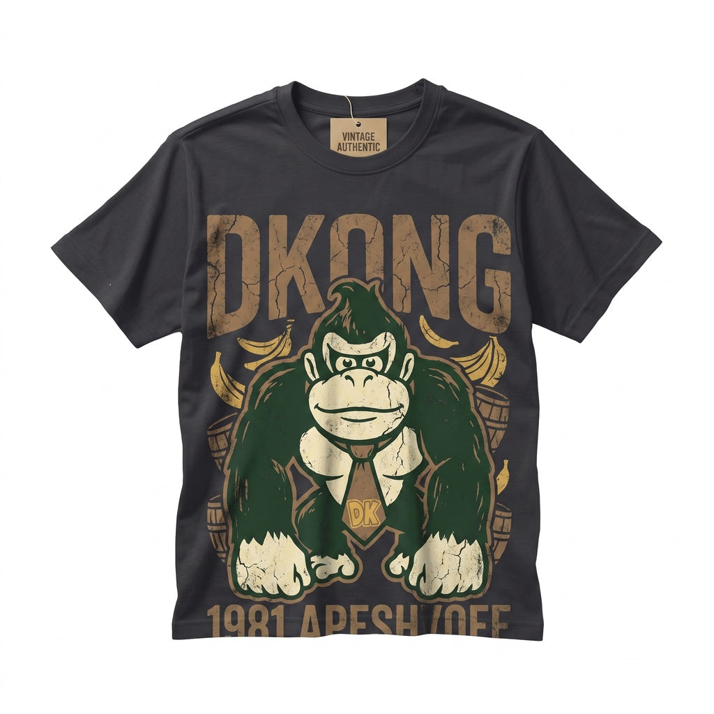 Retro Ape Classic 80s Video Game Graphic Cotton Unisex TShirt