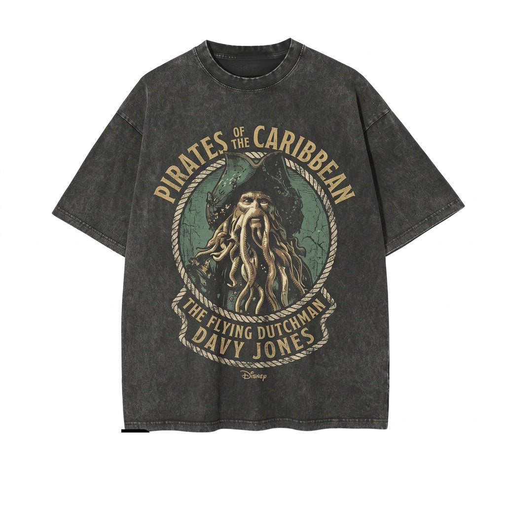 Oversized Davy Jones Pirate Buccaneer Ghost Ship Adventure Graphic Unisex TShirt