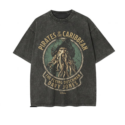 Oversized Davy Jones Pirate Buccaneer Ghost Ship Adventure Graphic Unisex TShirt