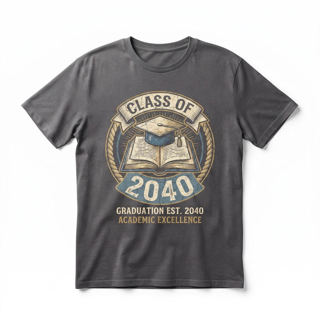 Class of 2040 Kindergarten Graduation Future Senior Back to School First Day Gift Unisex TShirt
