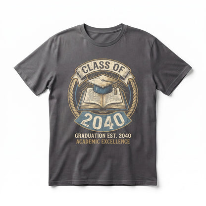 Class of 2040 Kindergarten Graduation Future Senior Back to School First Day Gift Unisex TShirt