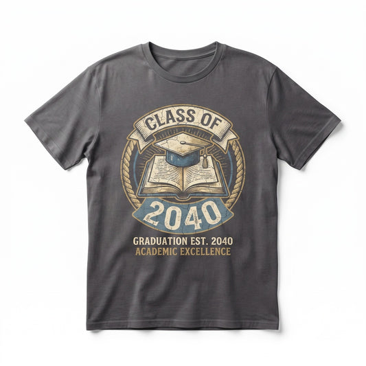 Class of 2040 Kindergarten Graduation Future Senior Back to School First Day Gift Unisex TShirt