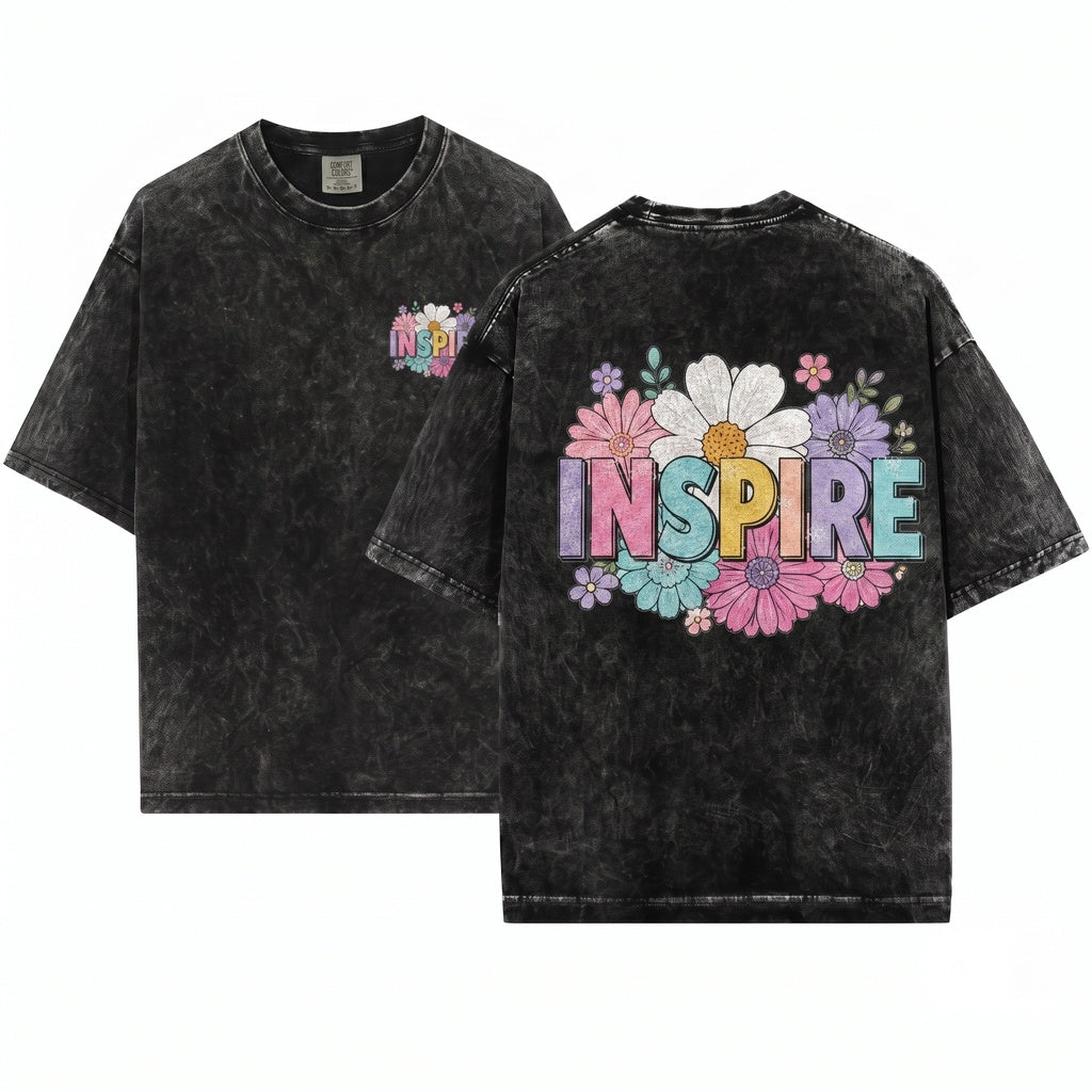 Colorful Floral Teacher Encouragement Blooming Classroom Positive Graphic Gift Unisex Wash T-Shirt