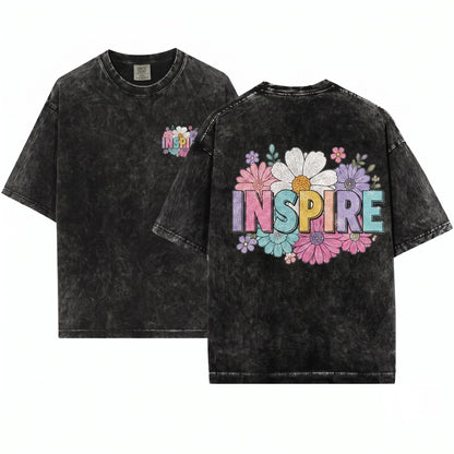 Colorful Floral Teacher Encouragement Blooming Classroom Positive Graphic Gift Unisex Wash T-Shirt