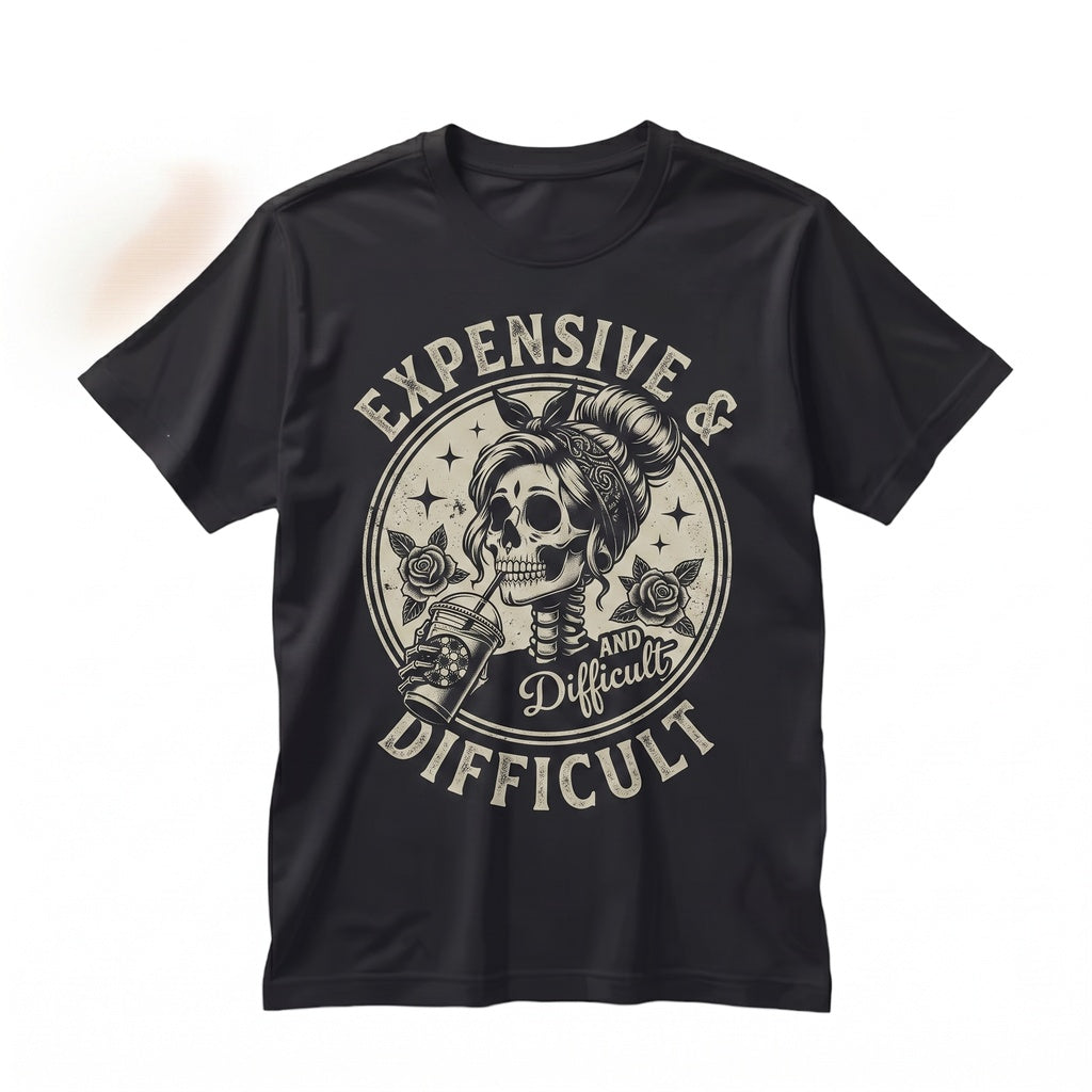Wild Woman Skeleton Graphic Retro Vintage Bohemian Skull Cotton Short Sleeve Apparel Unisex TShirt