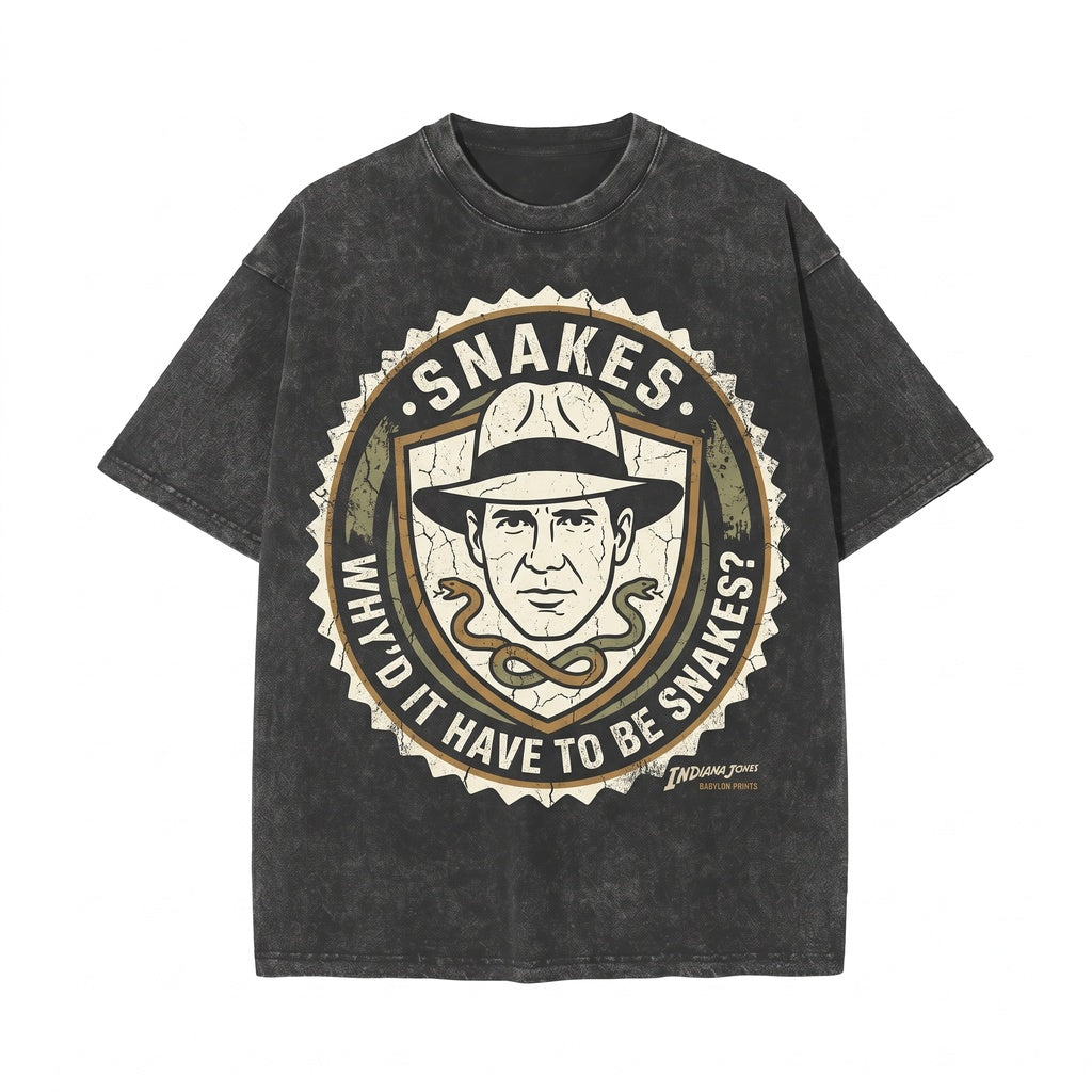 Vintage Adventure Archaeologist Raiders Lost Ark Hollywood Studios Oversized Unisex TShirt