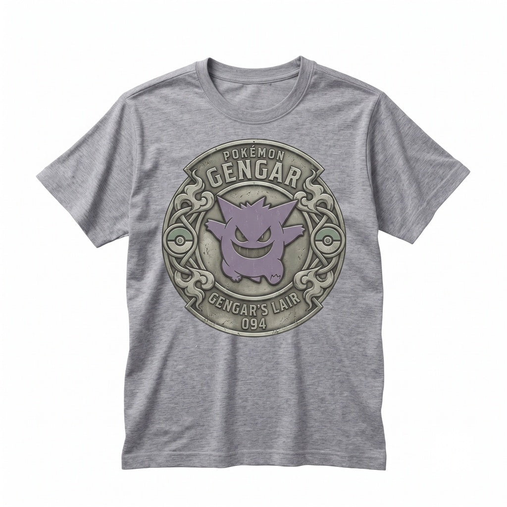 Vintage Mineral Wash Ghost Monster Graphic Double Sided Garment Dyed Retro Anime Gift Unisex TShirt