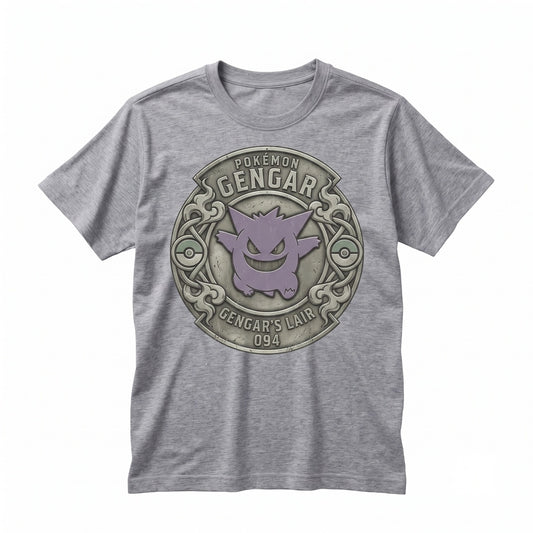Vintage Mineral Wash Ghost Monster Graphic Double Sided Garment Dyed Retro Anime Gift Unisex TShirt