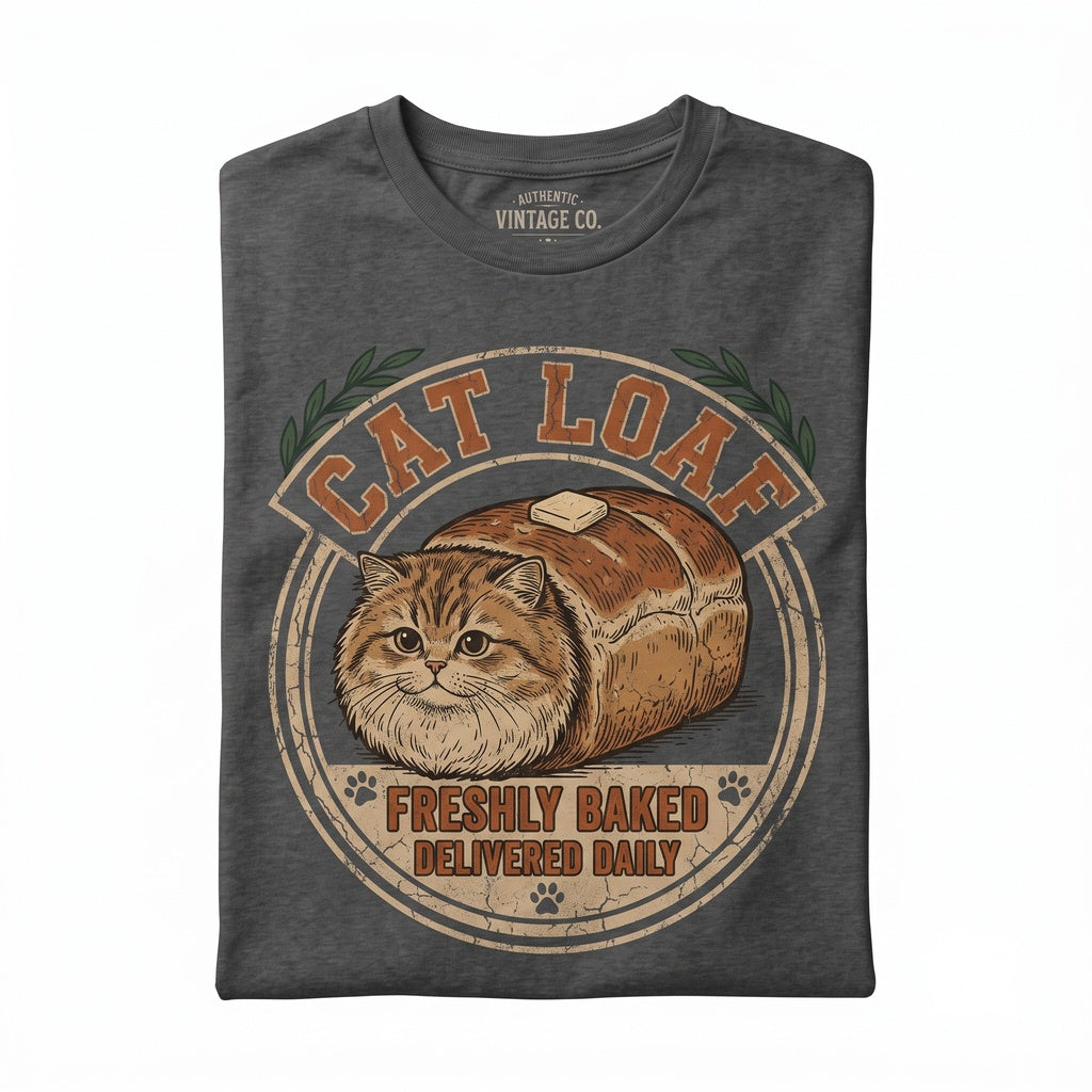 Funny Freshly Baked Cat Loaf Graphic Pet Lover Apparel Unisex TShirt