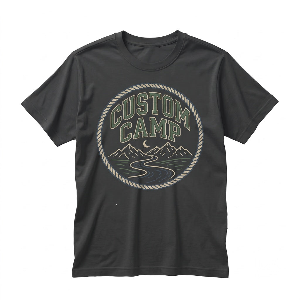 Personalized Camping Camp Family Trip Camper Back Print Unisex TShirt
