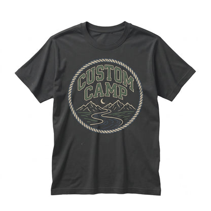 Personalized Camping Camp Family Trip Camper Back Print Unisex TShirt