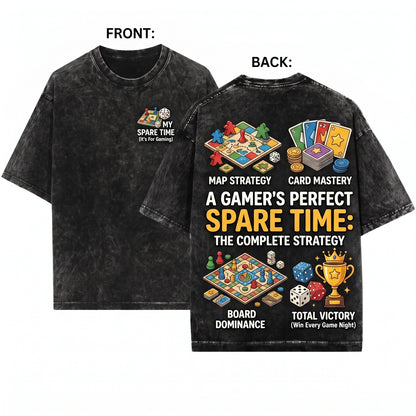 Board Game Gamer Things I Do In My Spare Time Unisex Wash T-Shirt