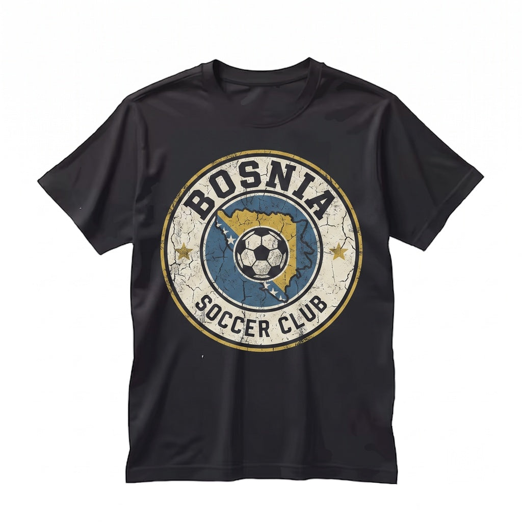 Retro Bosnia Herzegovina 1990s World Soccer Tournament Graphic Fan Merch Unisex TShirt