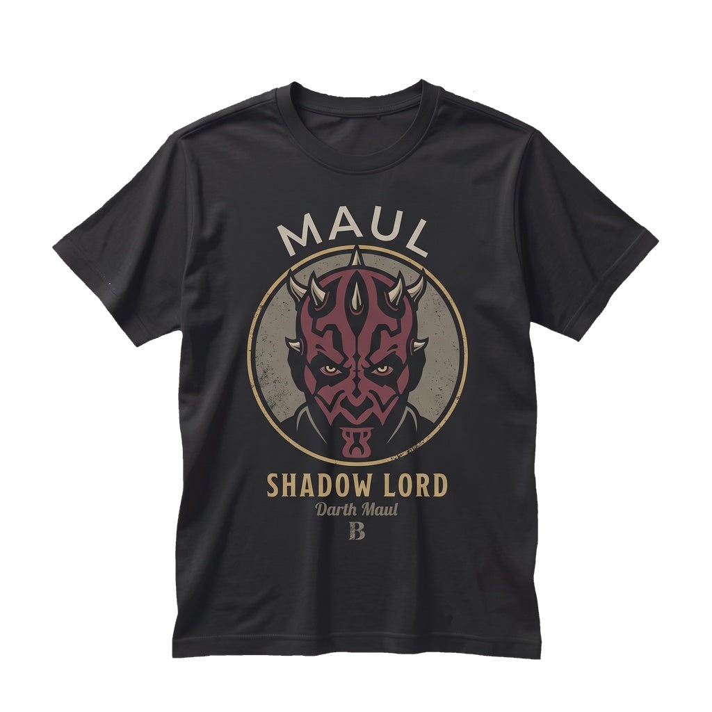 Vintage Darth Maul Shadow Lord Sith Graphic Apparel, Retro Sci-Fi Galactic Villain Fan Merchandise Unisex TShirt