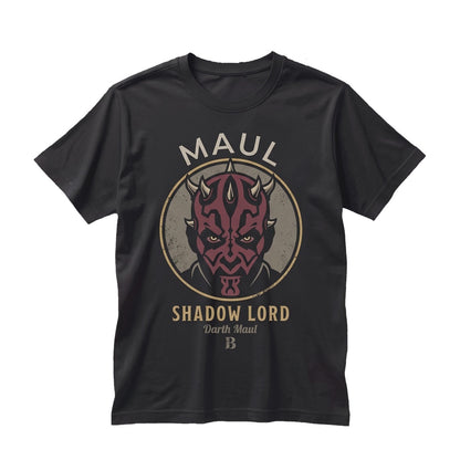 Vintage Darth Maul Shadow Lord Sith Graphic Apparel, Retro Sci-Fi Galactic Villain Fan Merchandise Unisex TShirt