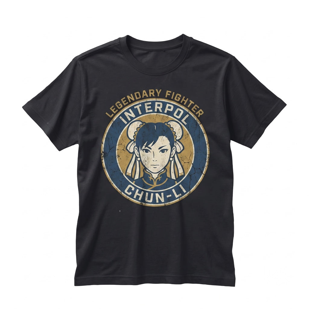 Chun Li Retro Arcade Fighting Game Vintage Japanese Anime Waifu Graphic Unisex TShirt