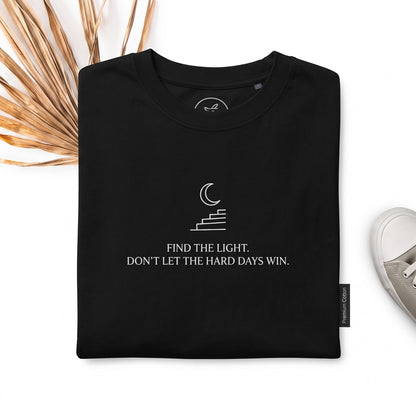 Dont Let the Hard Days Win Embroidered Bookish Nesta Silver Flames Mental Health Top, Graphic Apparel Unisex TShirt
