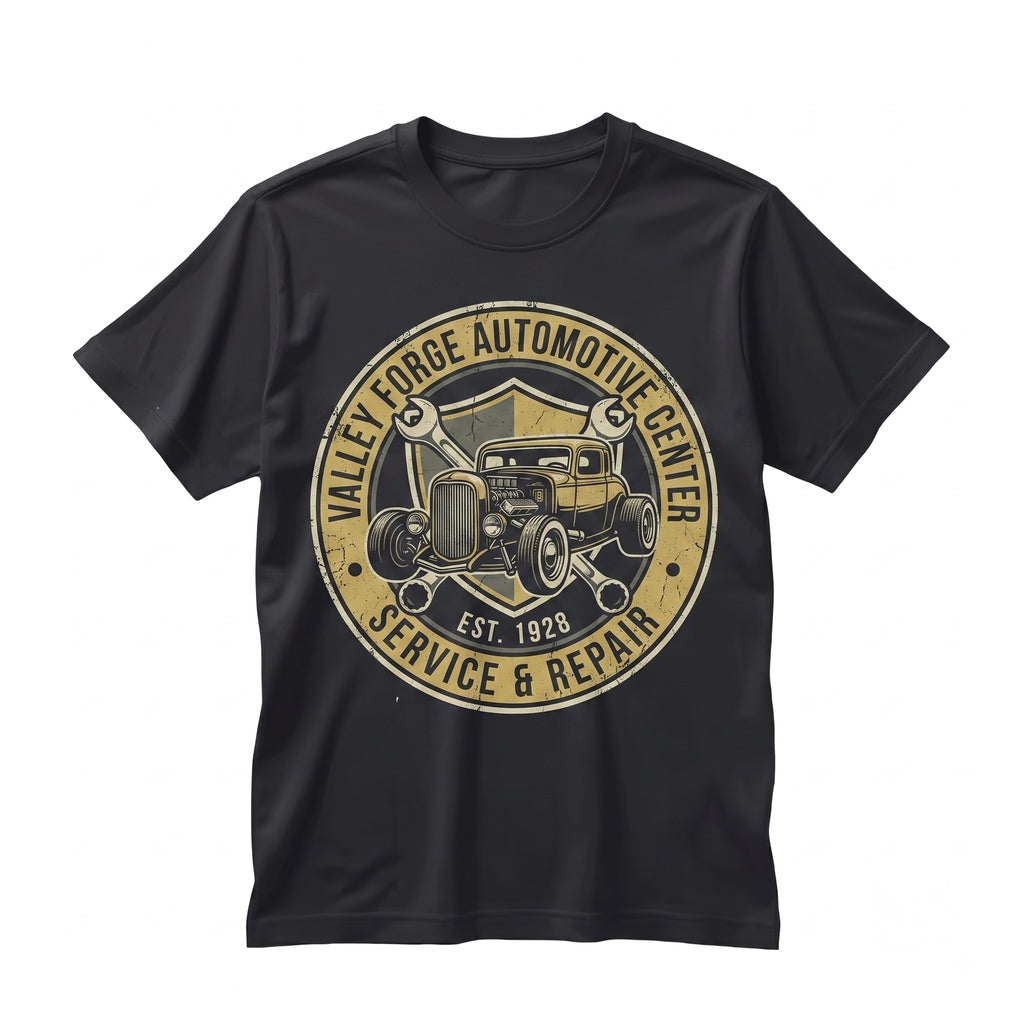 Valley Forge Automotive Tire Shop Funny Hooded Sweatshirt Graphic Pullover Unisex TShirt