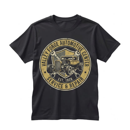 Valley Forge Automotive Tire Shop Funny Hooded Sweatshirt Graphic Pullover Unisex TShirt