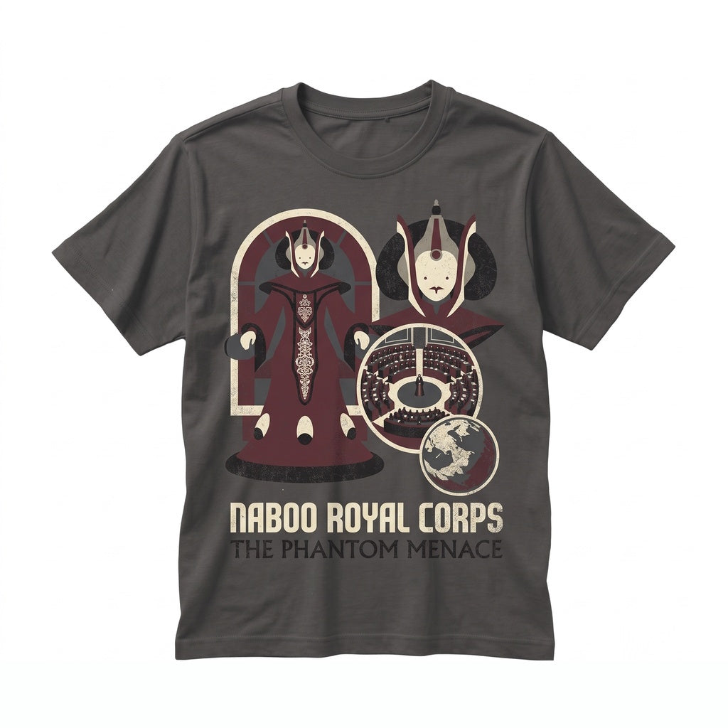 Oversized Padme Amidala Mouse Ears Galactic Queen Naboo Vacation Graphic Apparel Unisex TShirt