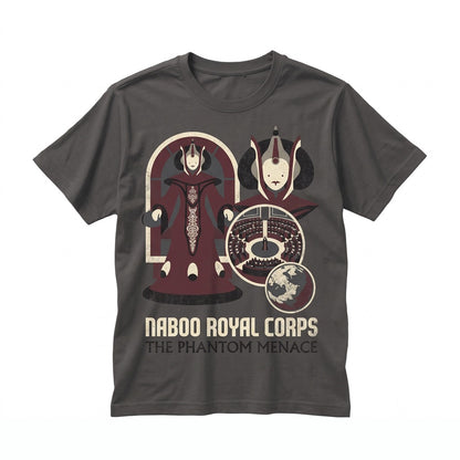 Oversized Padme Amidala Mouse Ears Galactic Queen Naboo Vacation Graphic Apparel Unisex TShirt