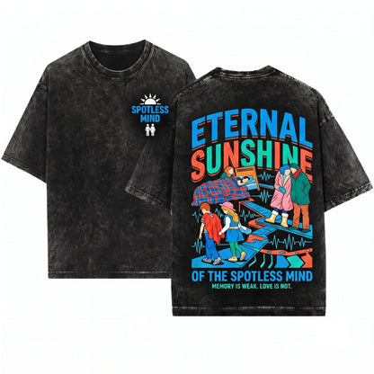 Eternal Sunshine Movie Graphic Joel Clementine Vintage Apparel Unisex Wash T-Shirt