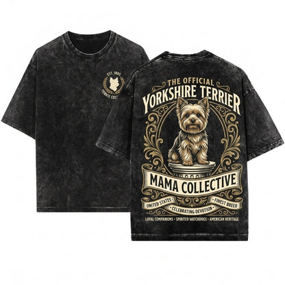 Yorkshire Terrier Lover Graphic Apparel Puppy Pet Owner Unisex Wash T-Shirt