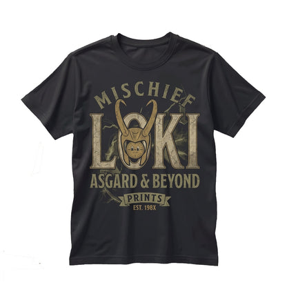 Vintage Loki God of Mischief Retro Tom Hiddleston Graphic TV Series Fan Apparel Unisex TShirt