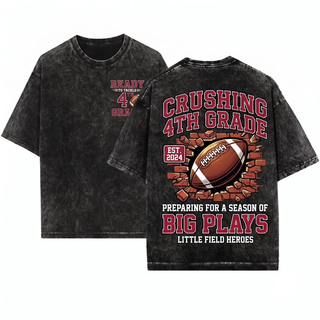 Ready to Tackle 4th Grade Back to School Teacher Apparel Unisex Wash T-Shirt
